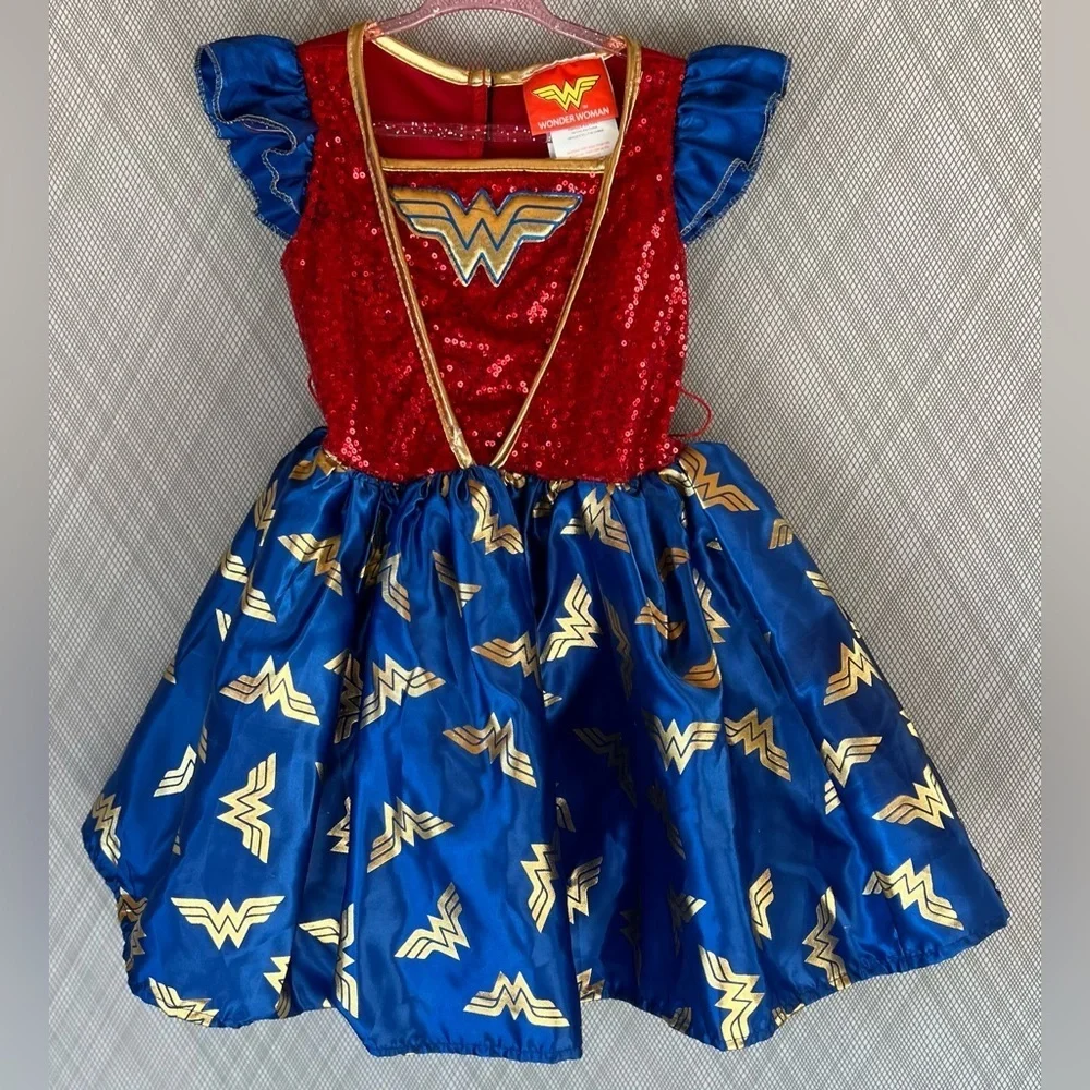 Rubie’s - Wonder Woman 4 piece Girls Costume Set (Small Size 3-4yrs)
